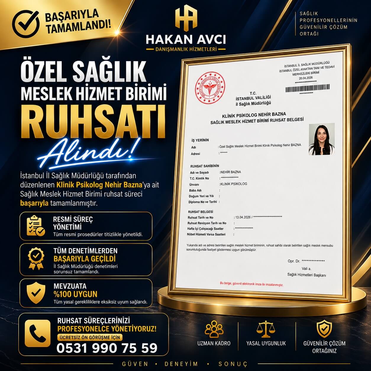 Klinik Psikolog Nehir Bazna Ruhsat